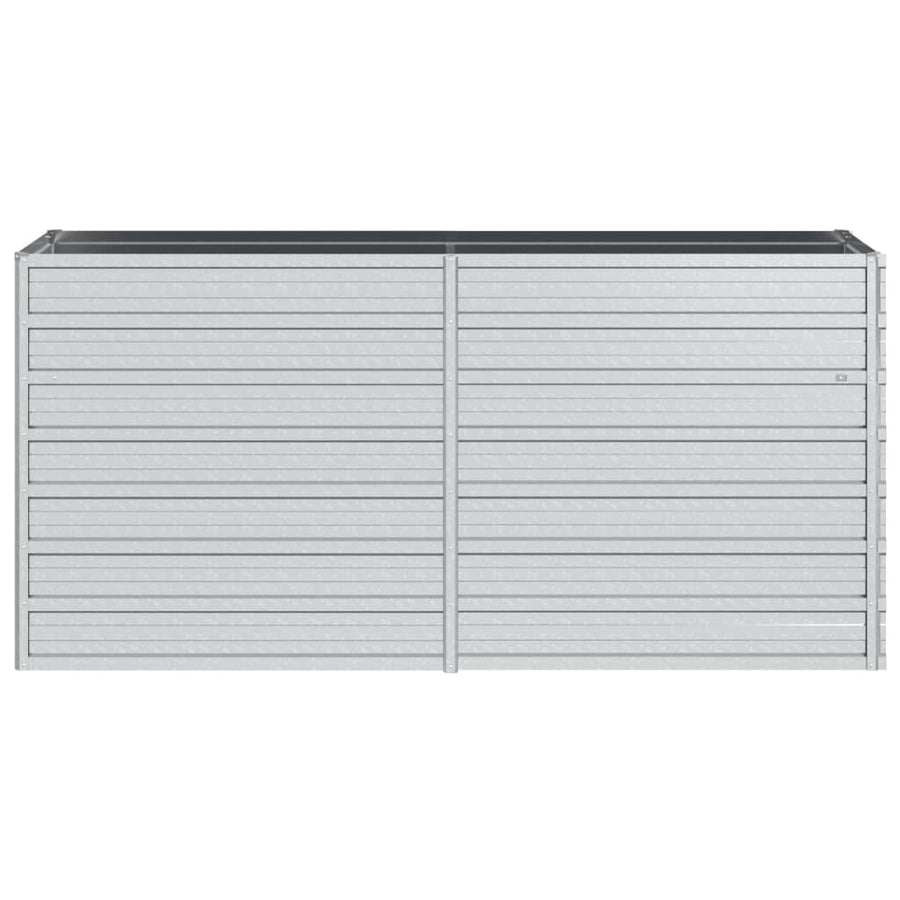 Plantenbak Verhoogd Gegalvaniseerd Staal Zilver 160 x 40 x 77 cm