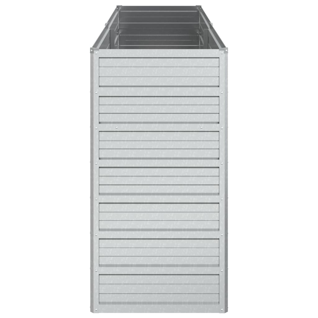 Plantenbak Verhoogd Gegalvaniseerd Staal Zilver 160 x 40 x 77 cm