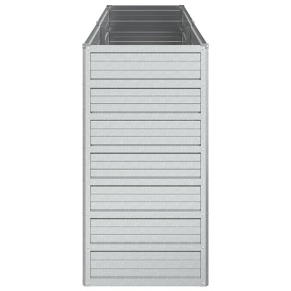 Plantenbak Verhoogd Gegalvaniseerd Staal Zilver 160 x 40 x 77 cm