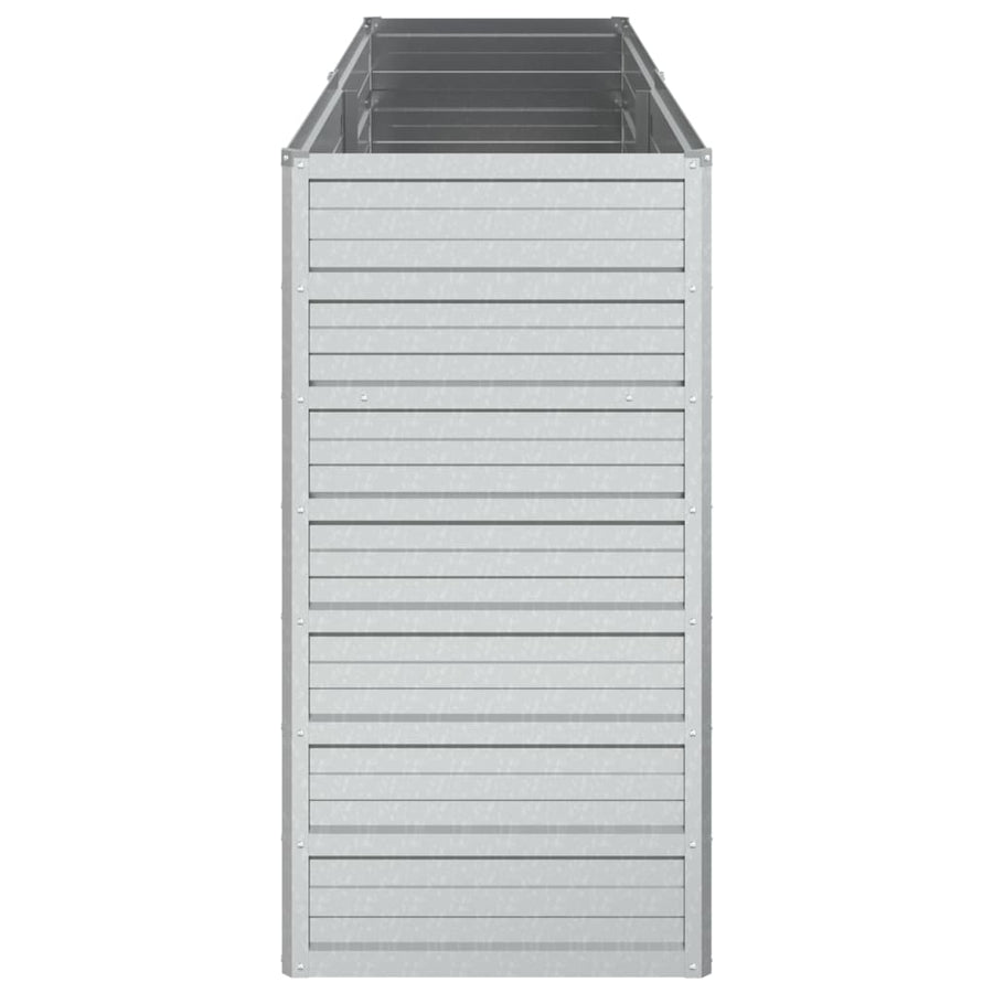 Plantenbak Verhoogd Gegalvaniseerd Staal Zilver 160 x 40 x 77 cm