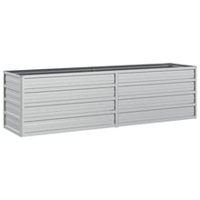 Plantenbak Verhoogd Gegalvaniseerd Staal Zilver 160 x 40 x 45 cm