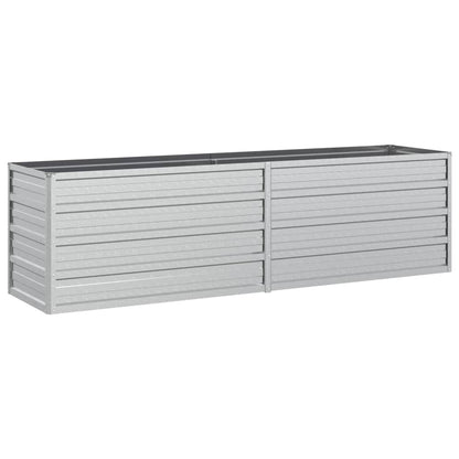 Plantenbak Verhoogd Gegalvaniseerd Staal Zilver 160 x 40 x 45 cm