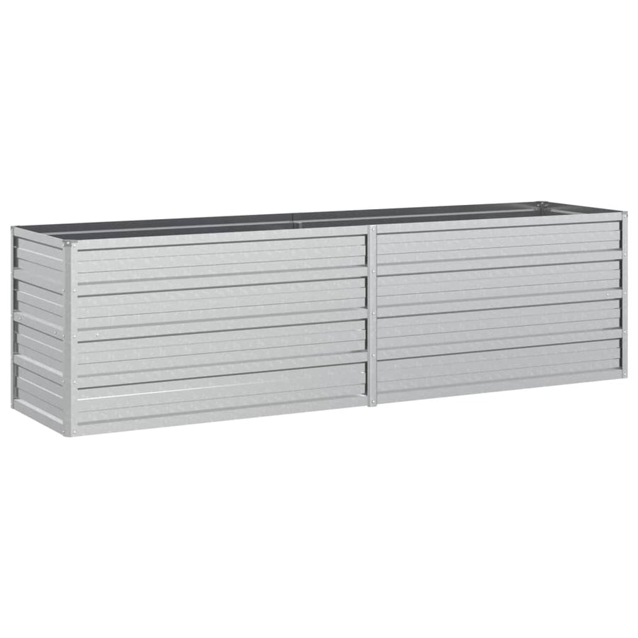 Plantenbak Verhoogd Gegalvaniseerd Staal Zilver 160 x 40 x 45 cm