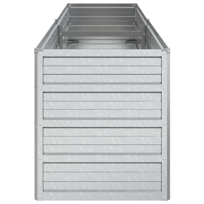 Plantenbak Verhoogd Gegalvaniseerd Staal Zilver 160 x 40 x 45 cm