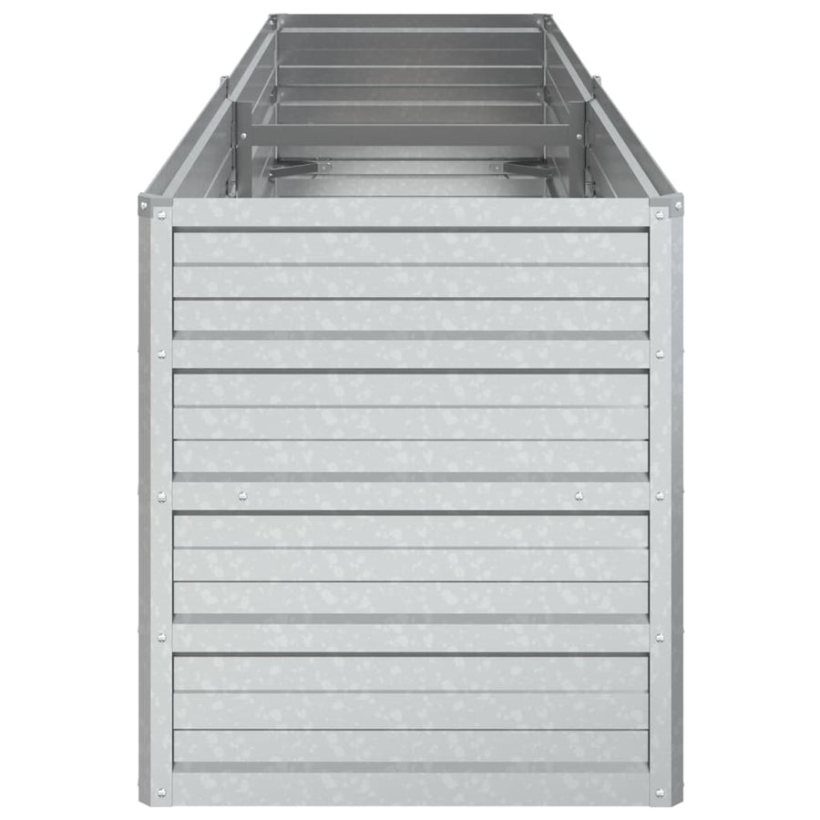 Plantenbak Verhoogd Gegalvaniseerd Staal Zilver 160 x 40 x 45 cm