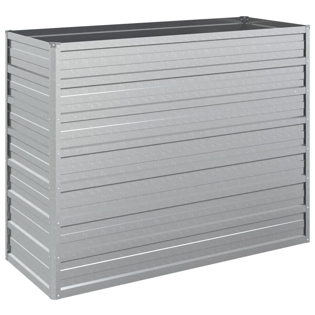 Plantenbak Verhoogd Gegalvaniseerd Staal Zilver 100 x 40 x 77 cm
