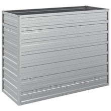 Plantenbak Verhoogd Gegalvaniseerd Staal Zilver 100 x 40 x 77 cm