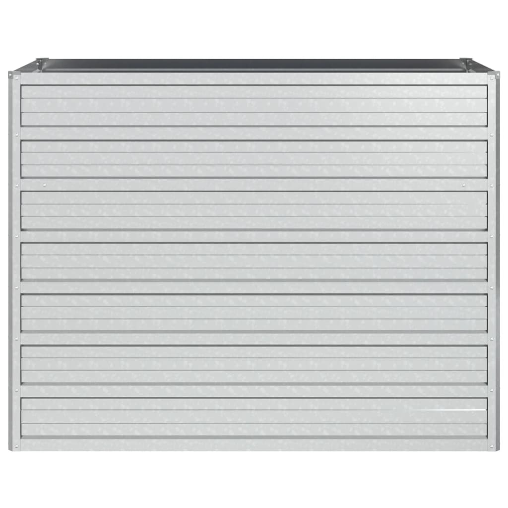 Plantenbak Verhoogd Gegalvaniseerd Staal Zilver 100 x 40 x 77 cm