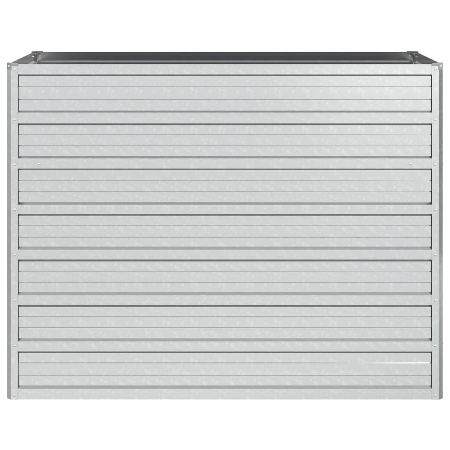 Plantenbak Verhoogd Gegalvaniseerd Staal Zilver 100 x 40 x 77 cm