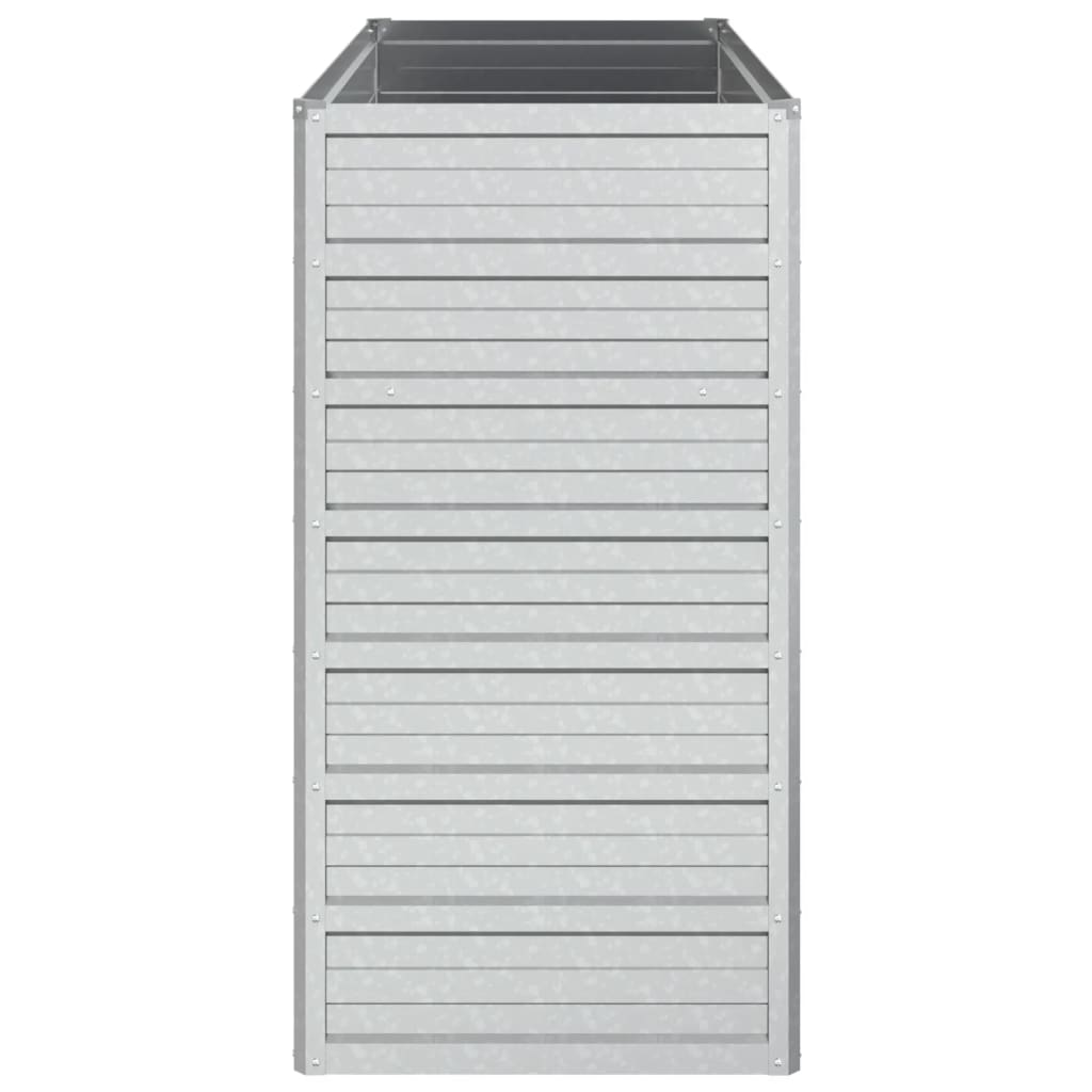 Plantenbak Verhoogd Gegalvaniseerd Staal Zilver 100 x 40 x 77 cm