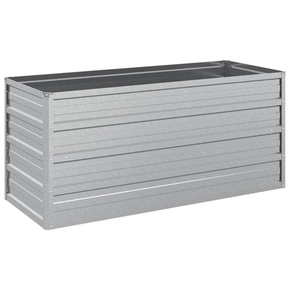 Plantenbak Verhoogd Gegalvaniseerd Staal Zilver 100 x 40 x 45 cm