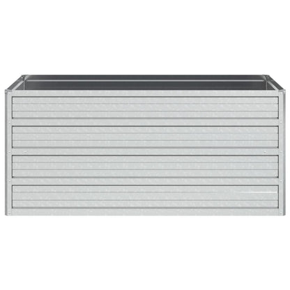 Plantenbak Verhoogd Gegalvaniseerd Staal Zilver 100 x 40 x 45 cm