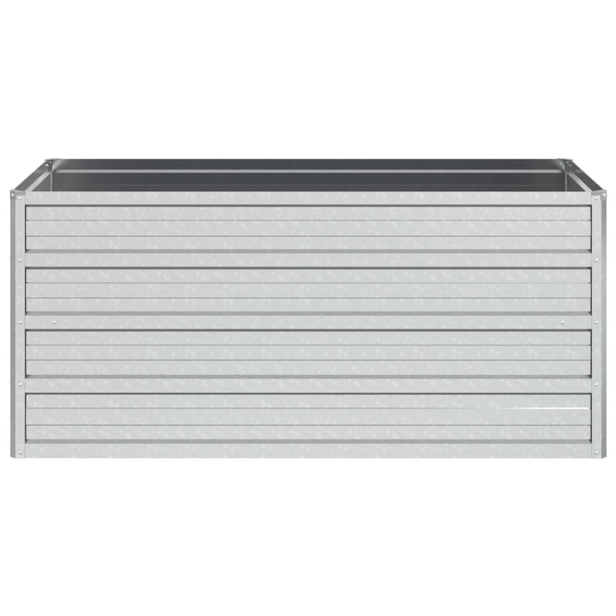 Plantenbak Verhoogd Gegalvaniseerd Staal Zilver 100 x 40 x 45 cm