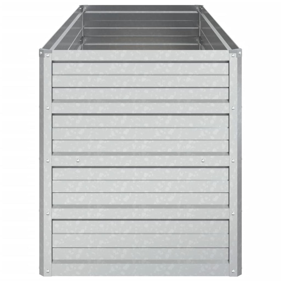 Plantenbak Verhoogd Gegalvaniseerd Staal Zilver 100 x 40 x 45 cm