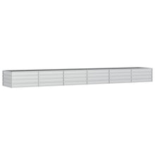 Plantenbak Verhoogd Gegalvaniseerd Staal Zilver 480 x 80 x 45 cm