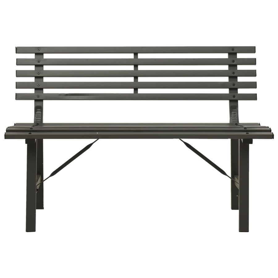 Tuinbank 110 Cm Staal Zwart