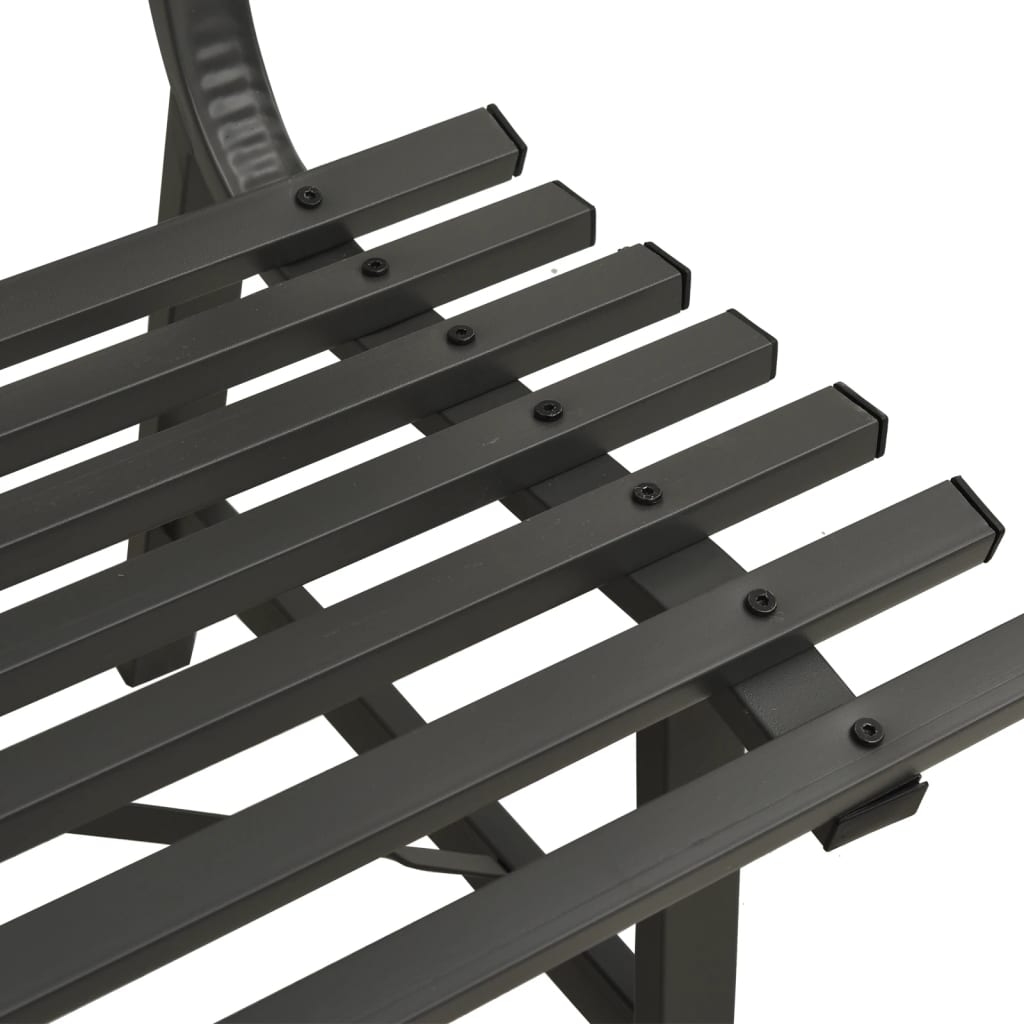 Tuinbank 110 Cm Staal Zwart