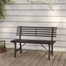 Tuinbank 110 Cm Staal Zwart