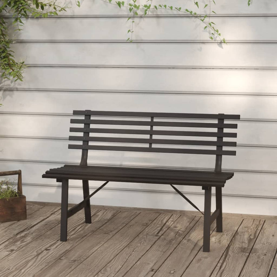 Tuinbank 110 Cm Staal Zwart