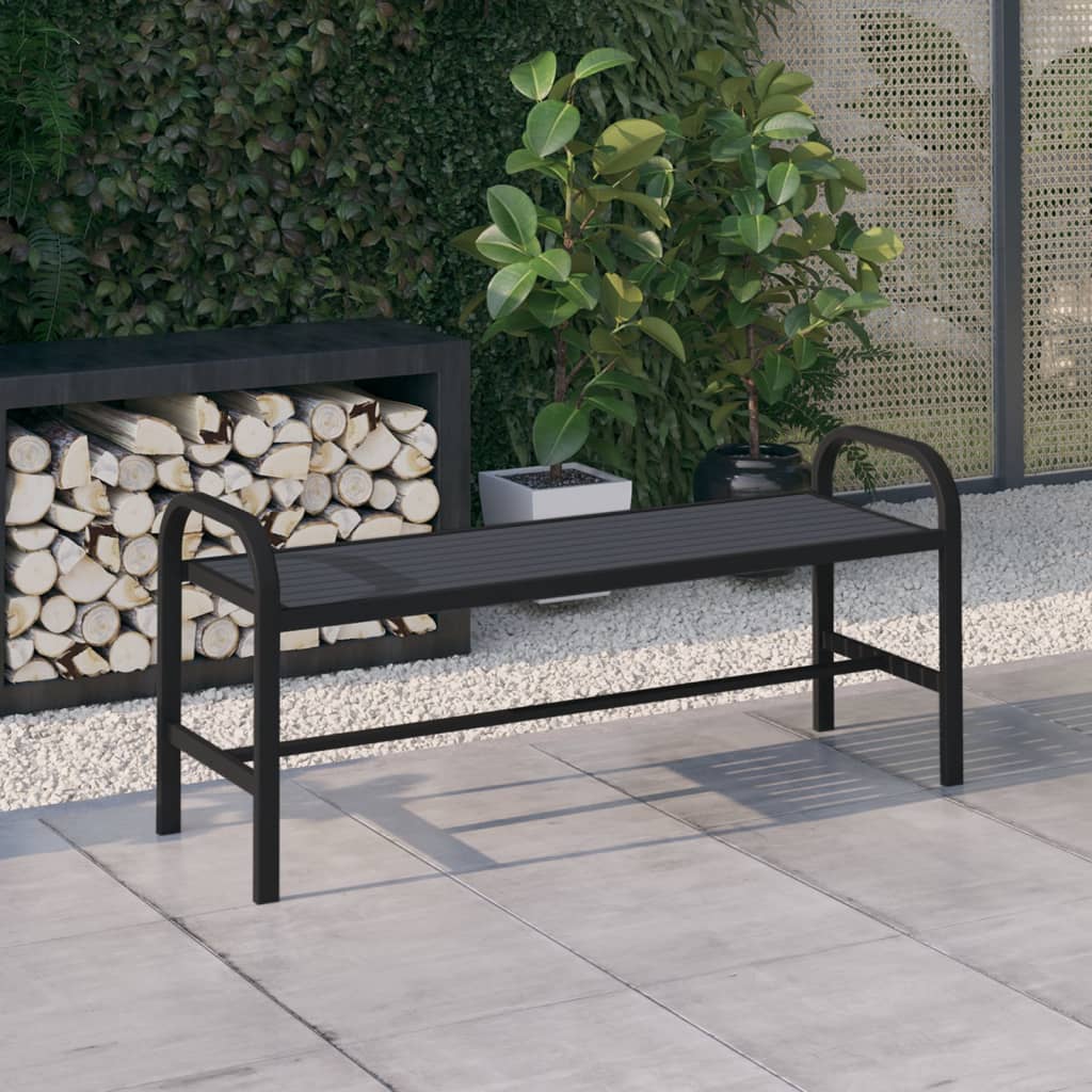 Tuinbank 24,5 Cm Staal En Hkc Zwart