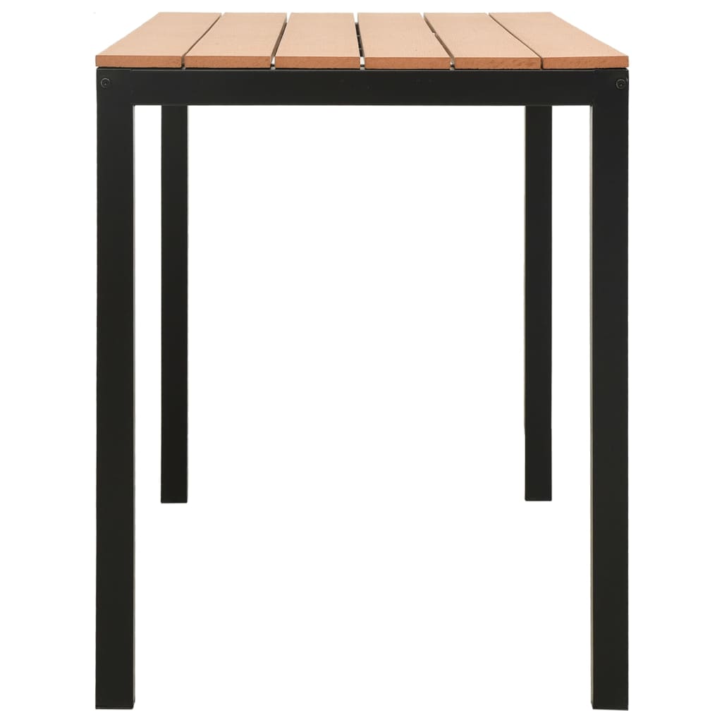 3-Delige Tuinset Staal En Hkc Bruin en zwart