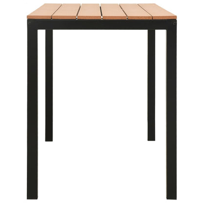 3-Delige Tuinset Staal En Hkc Bruin en zwart