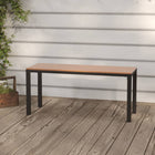 Tuinbank 110 cm staal HKC bruin zwart