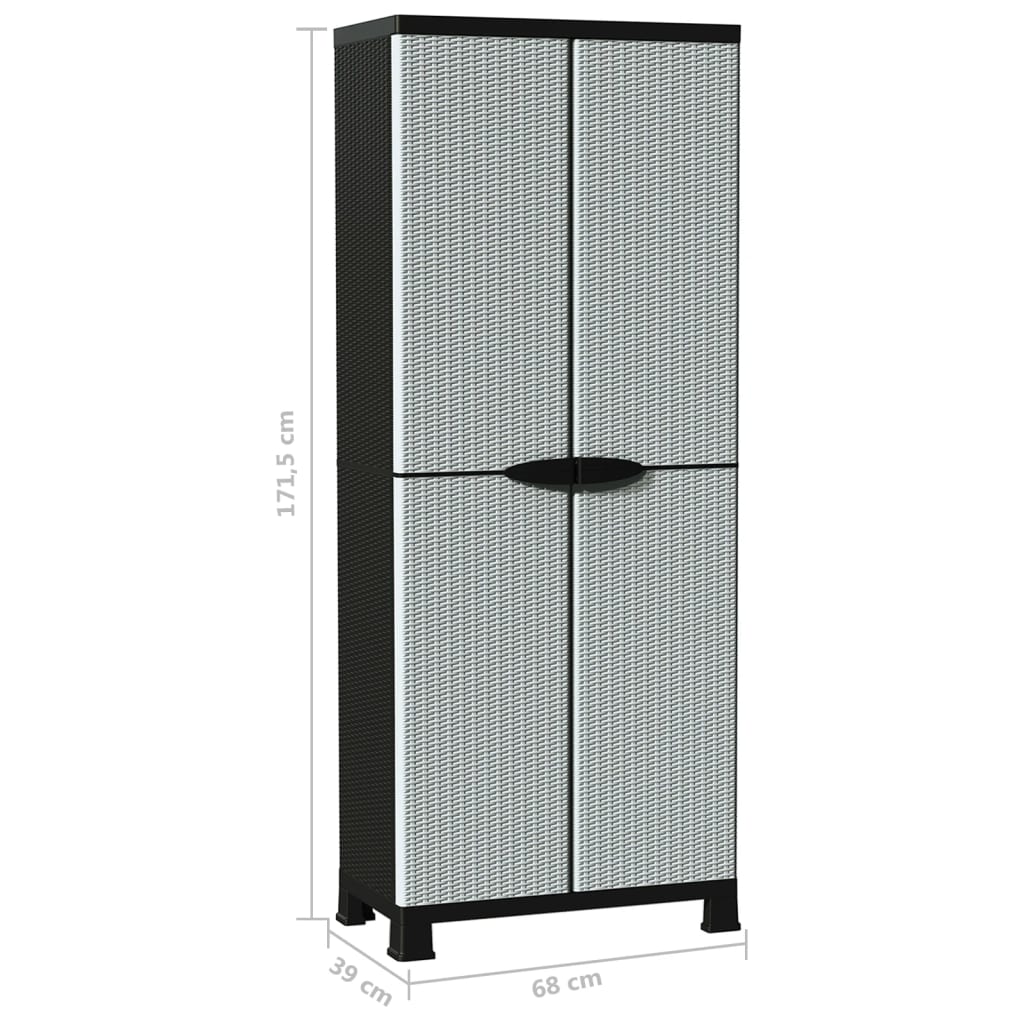 Opbergkast 68X39X7,5 Cm Rattan Ontwerp 68 x 39 x 171.5 cm