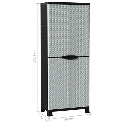 Opbergkast 68X39X7,5 Cm Rattan Ontwerp 68 x 39 x 171.5 cm