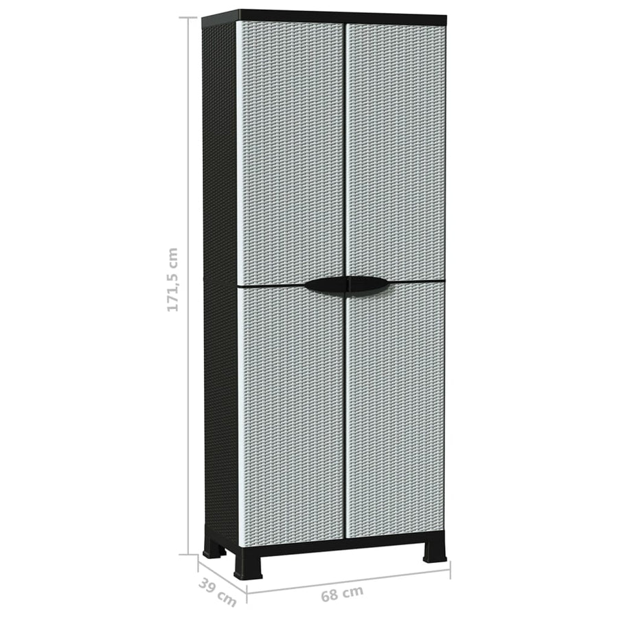 Opbergkast 68X39X7,5 Cm Rattan Ontwerp 68 x 39 x 171.5 cm