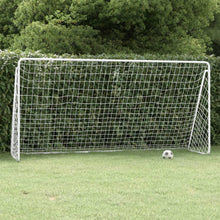 Voetbaldoel Met Net Staal Wit 366 x 122 x 182 cm