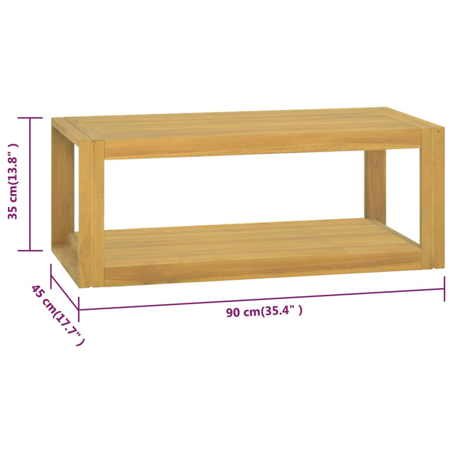 Badkamerwandkast 90X45X35 Cm Massief Teakhout