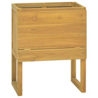 Bathroom cabinet 60x40x75 cm solid teak wood