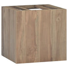 Badkamerwandkast massief teakhout 46x25.5x40 cm