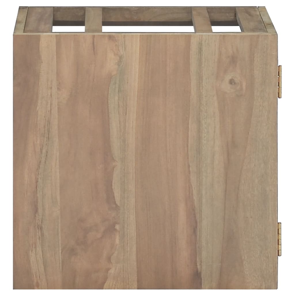Badkamerwandkast 46X25,5X40 Cm Massief Teakhout 46 x 25.5 x 40 cm