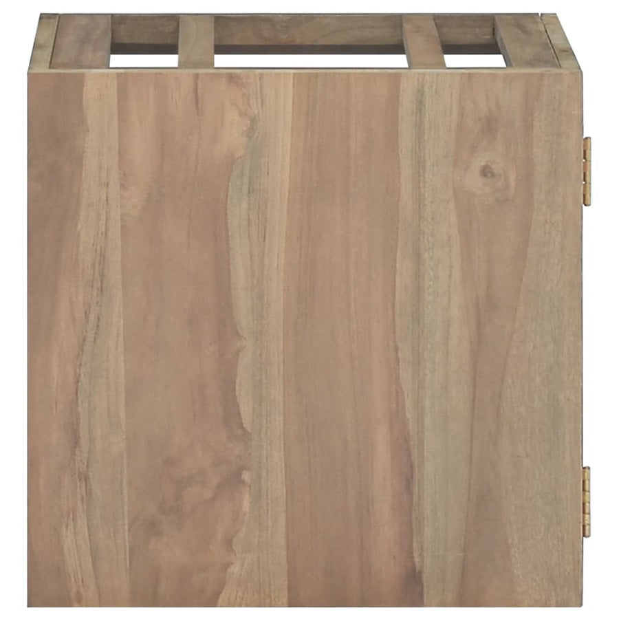 Badkamerwandkast 46X25,5X40 Cm Massief Teakhout 46 x 25.5 x 40 cm
