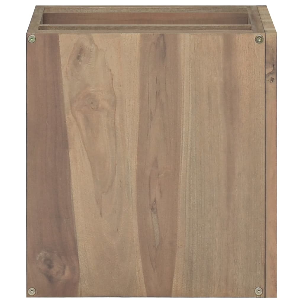 Badkamerwandkast 46X25,5X40 Cm Massief Teakhout 46 x 25.5 x 40 cm