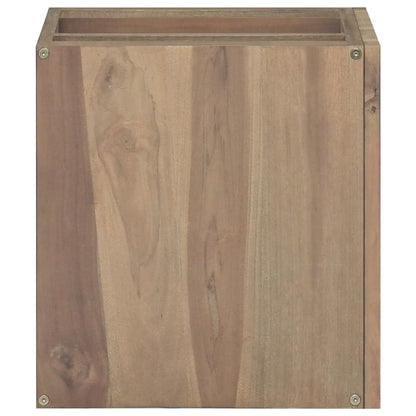 Badkamerwandkast 46X25,5X40 Cm Massief Teakhout 46 x 25.5 x 40 cm