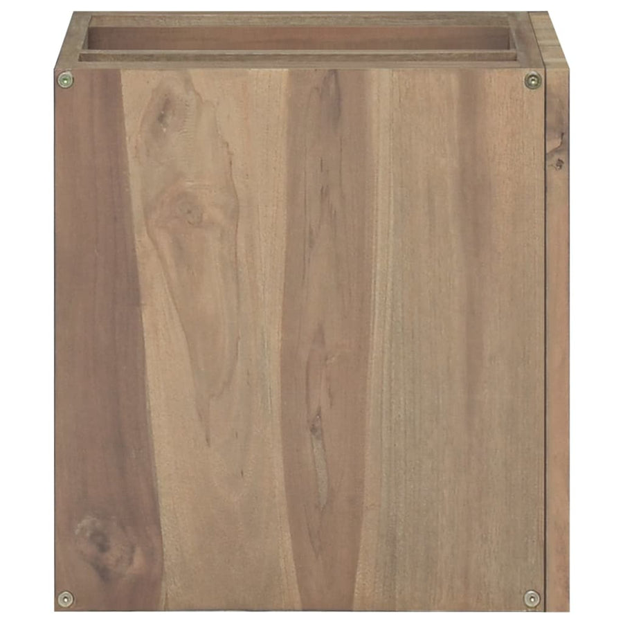 Badkamerwandkast 46X25,5X40 Cm Massief Teakhout 46 x 25.5 x 40 cm
