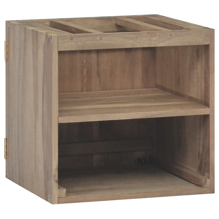 Badkamerwandkast 46X25,5X40 Cm Massief Teakhout 46 x 25.5 x 40 cm