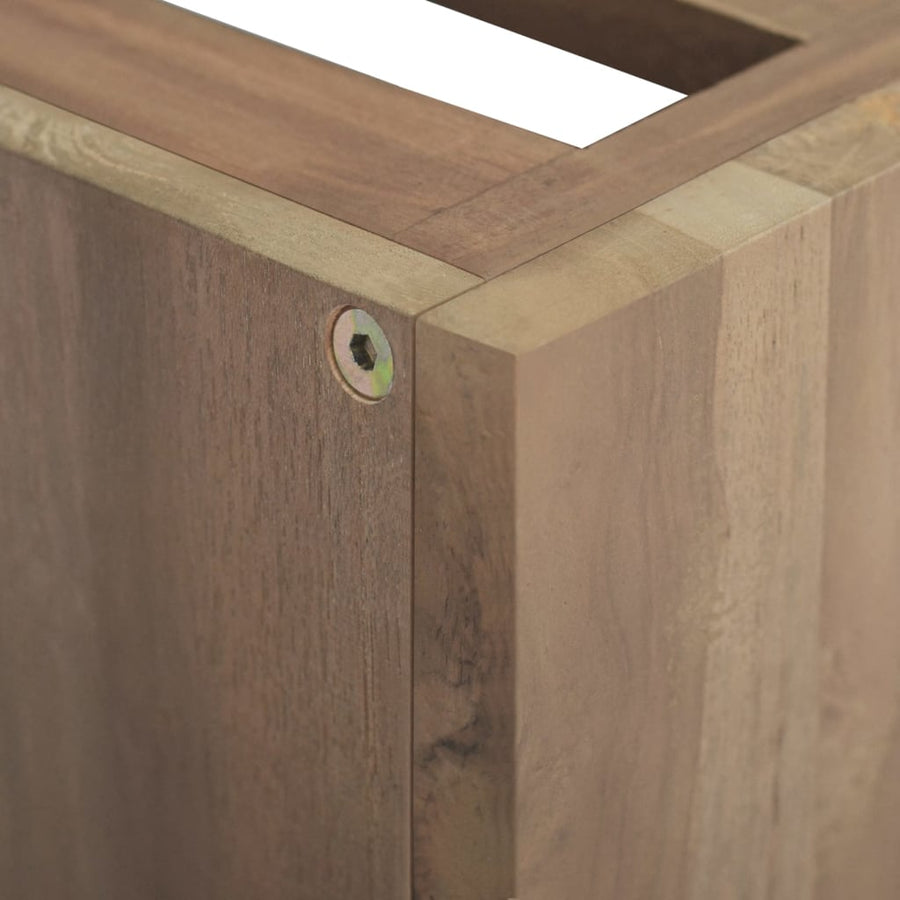Badkamerwandkast 46X25,5X40 Cm Massief Teakhout 46 x 25.5 x 40 cm