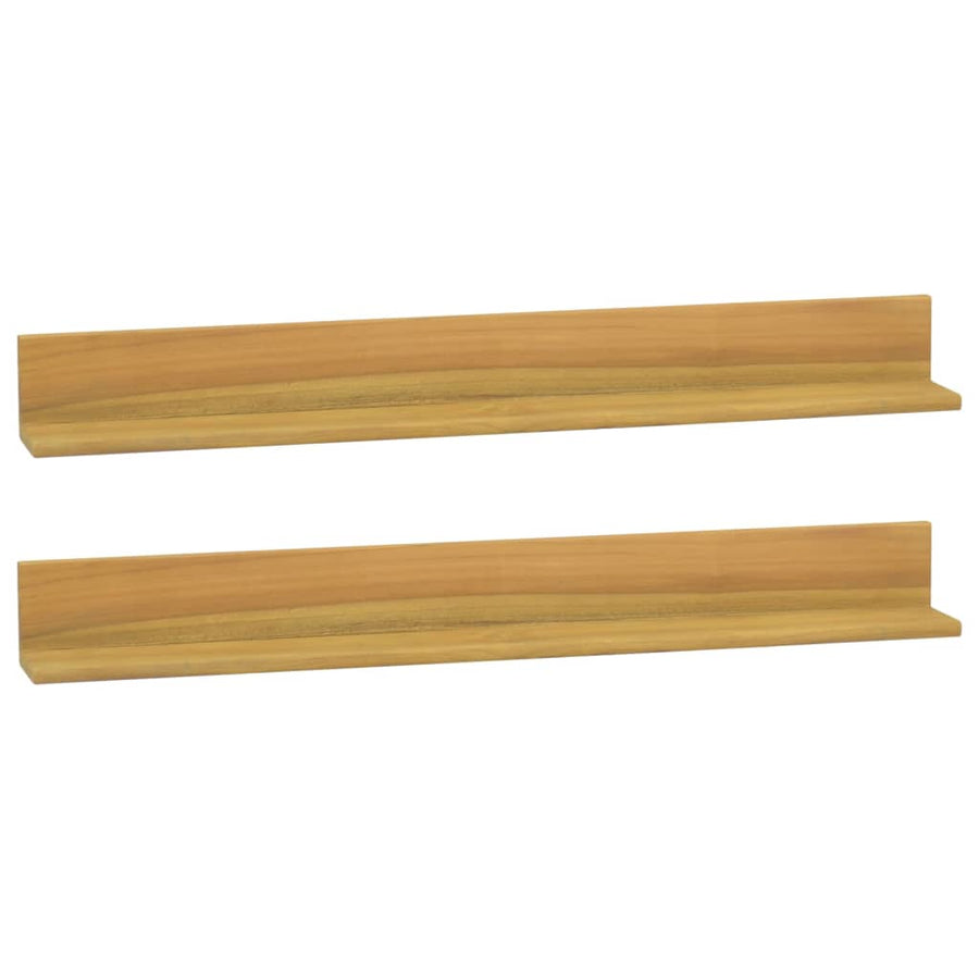 Wandschappen 2 St 90X10X10 Cm Massief Teakhout 90 x 10 x 10 m