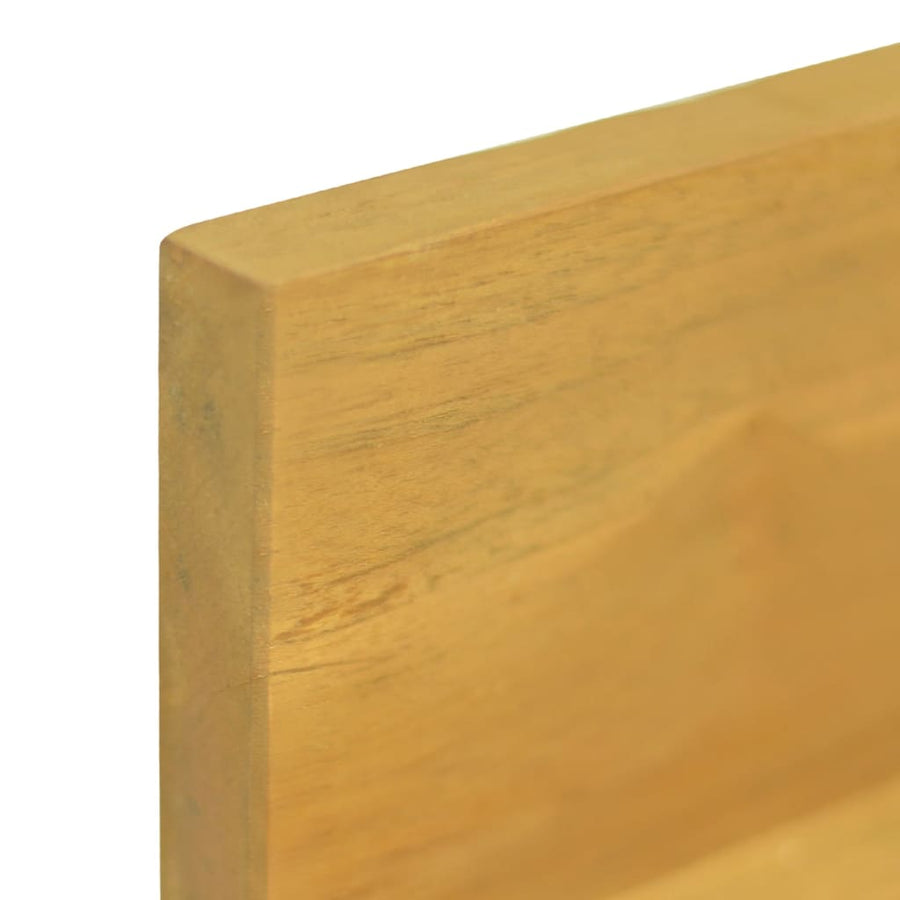 Wandschappen 2 St 110X10X10 Cm Massief Teakhout