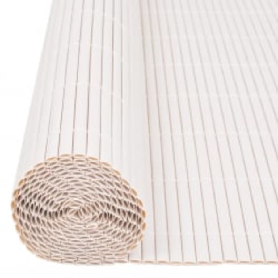 Tuinafscheiding dubbelzijdig 90x400 cm wit 90 x 400 cm Wit