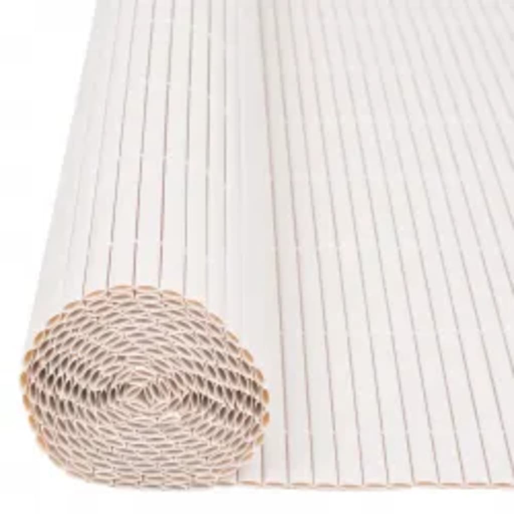 Tuinafscheiding dubbelzijdig 110x300 cm wit 110 x 300 cm Wit