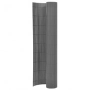 Double-sided garden screen 110x300 cm grey