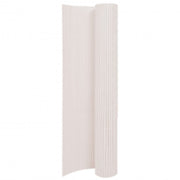 Tuinafscheiding 110x500 cm wit PVC