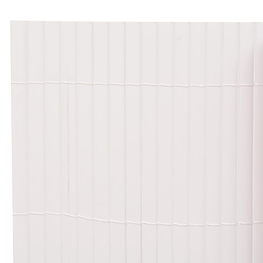 Tuinafscheiding dubbelzijdig 110x500 cm wit 110 x 500 cm Wit