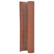 Tuinafscheiding 110x500 cm bruin PVC