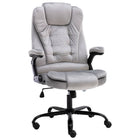 Office chair velvet light grey
